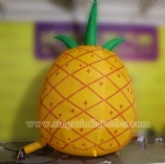3m giant inflatable pineapple replica for outdoor decor