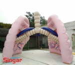 19.6ft giant inflatable lung,big lung for display,lung inflatables