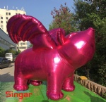 9.8ft inflatable flying pink pig,giant pink pig with wings